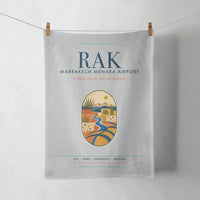 Thumbnail for Marrakech Menara Airport (RAK) design on light gray towel