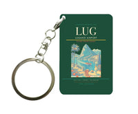Thumbnail for Lugano Airport (LUG) design on dark green key chain