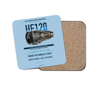 Thumbnail for HF120 design on light blue 1 piece coaster
