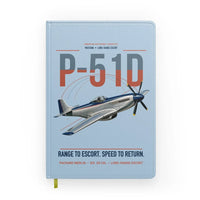 Thumbnail for P-51D Mustang design on light blue notebook
