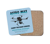 Thumbnail for Freefly Astro Max design on light blue 1 piece coaster