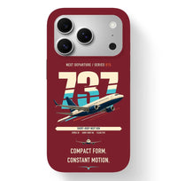 Thumbnail for Boeing 737-700 NG design on dark red magsafe iphone case