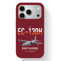Thumbnail for EC-130H Compass Call design on dark red magsafe iphone case, for iPhone 17 Pro