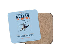 Thumbnail for Kaman K-1200 K-MAX design on light blue 1 piece coaster