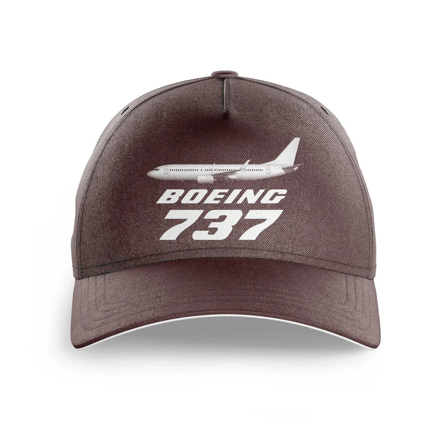 The Boeing 737 printed hat - brown