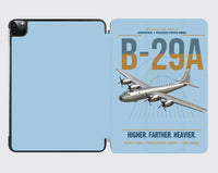 Thumbnail for B-29A Superfortress design on light blue ipad tablet case
