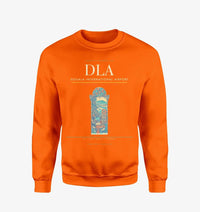 Thumbnail for Douala International Airport (DLA) design on orange sweatshirt