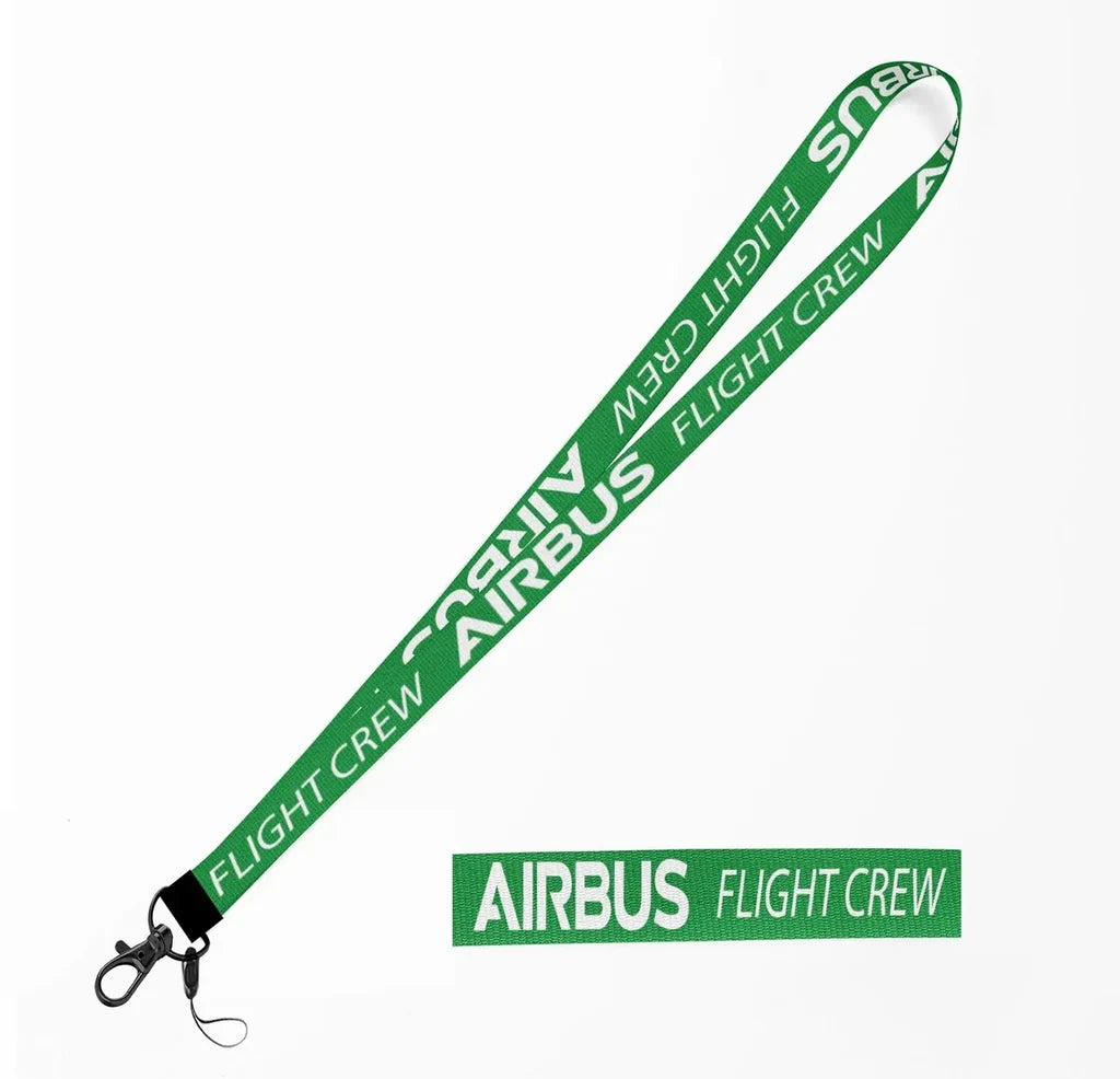 AIRBUS Flight Crew lanyard and ID holder in green
