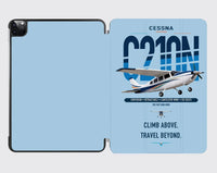 Thumbnail for Cessna T210N Centurion design on light blue ipad tablet case