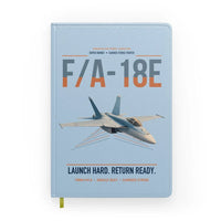 Thumbnail for F-A-18E Super Hornet design on light blue notebook