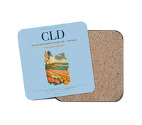 Thumbnail for McClellan-Palomar Airport (CLD) design on light blue 1 piece coaster
