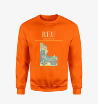 Thumbnail for Reus Airport (REU) design on orange sweatshirt