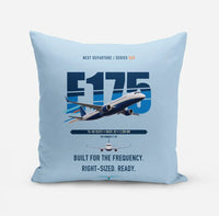 Thumbnail for Embraer E175 design on light blue pillow