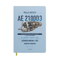 Thumbnail for AE 2100D3 design on light blue notebook