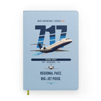 Thumbnail for Boeing 717-200 design on light blue notebook