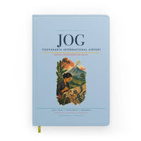 Thumbnail for Yogyakarta International Airport (JOG) design on light blue notebook