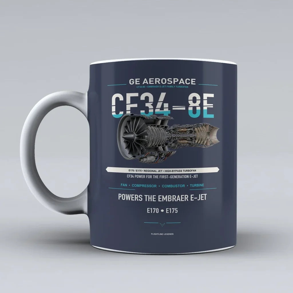 Mug design on dark blue cf34 8e
