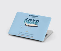 Thumbnail for Bombardier Learjet 60XR design on light blue MacBook case