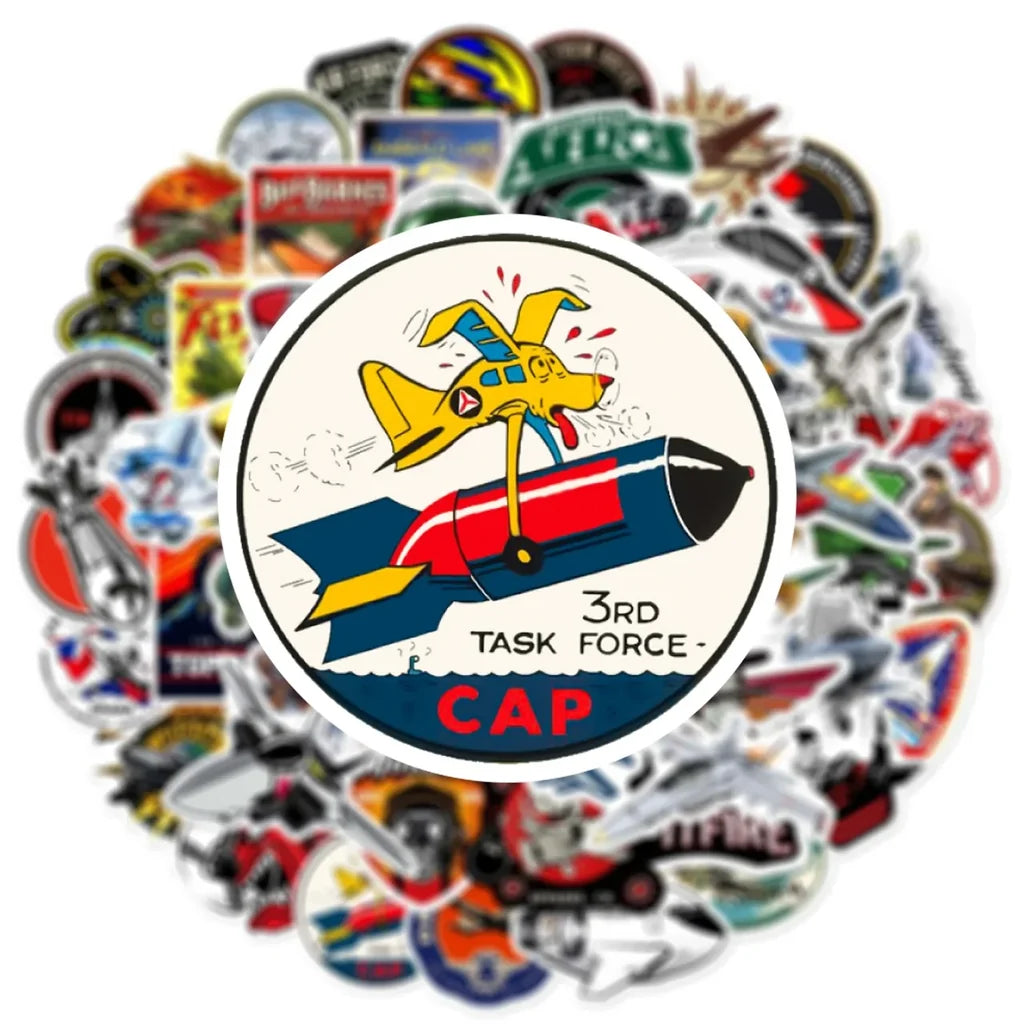 50 Pieces Fighter Military Suit Sticker - view 5