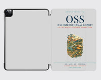 Thumbnail for Osh International Airport (OSS) design on light gray ipad tablet case
