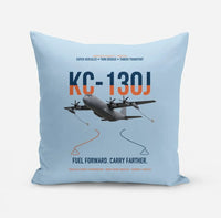 Thumbnail for KC-130J SUPER HERCULES design on light blue pillow