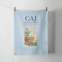 Thumbnail for Yamagata Airport (GAJ) design on light blue towel