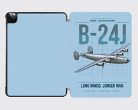 Thumbnail for B-24J Liberator design on light blue ipad tablet case