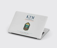 Thumbnail for Tribhuvan International Airport Kathmandu (KTM) design on light gray MacBook case