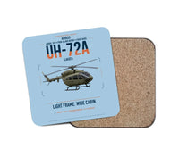 Thumbnail for Airbus UH-72A Lakota design on light blue 1 piece coaster