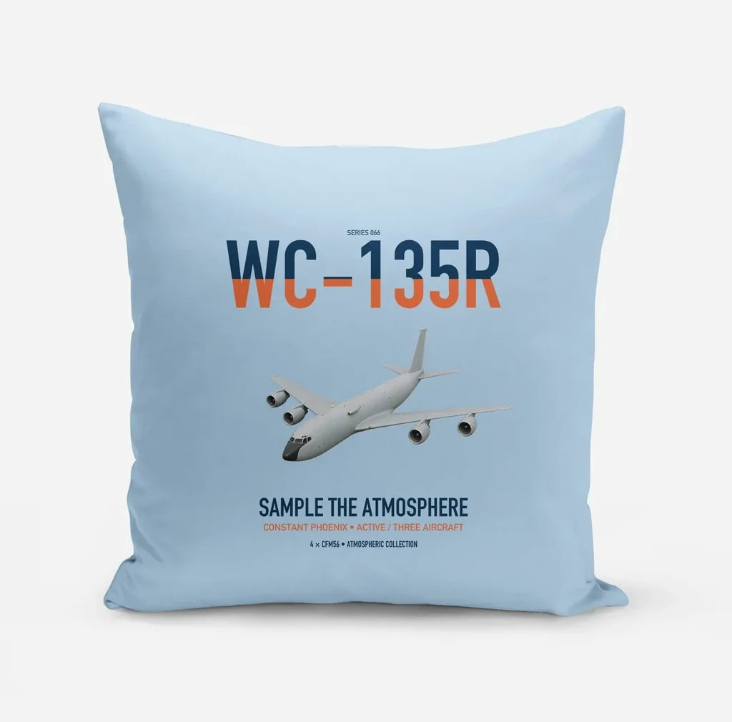 WC-135R Constant Phoenix design on light blue pillow