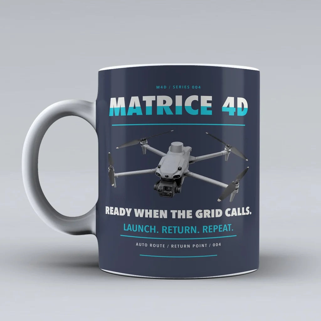 Matrice 4D Mug design on dark blue dji