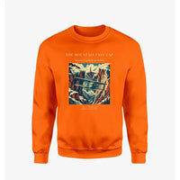 Thumbnail for VINTAGE G4253 - The Mountain Pass Gap - Designed Sweatshirts design on orange