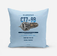 Thumbnail for CT7-9B design on light blue pillow