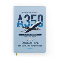 Thumbnail for Airbus A350-1000 design on light blue notebook