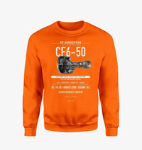 Thumbnail for CF6-50 design on orange sweatshirt