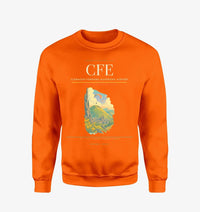 Thumbnail for Clermont-Ferrand Auvergne Airport CFE Sweatshirt - Orange