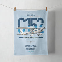 Thumbnail for Cessna 152 design on light blue towel