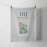 Thumbnail for Hiroshima Airport (HIJ) design on light gray towel