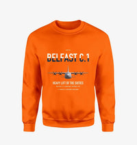 Thumbnail for Short Belfast C.1 design on orange sweatshirt