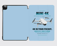 Thumbnail for DJI Mini 4K design on light blue ipad tablet case
