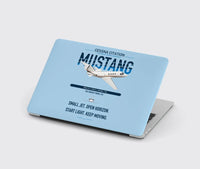 Thumbnail for Cessna Citation Mustang design on light blue MacBook case