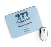 Thumbnail for Boeing 377 Stratocruiser design on light blue rectangle mouse pad