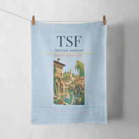 Thumbnail for Treviso Airport (TSF) design on light blue towel
