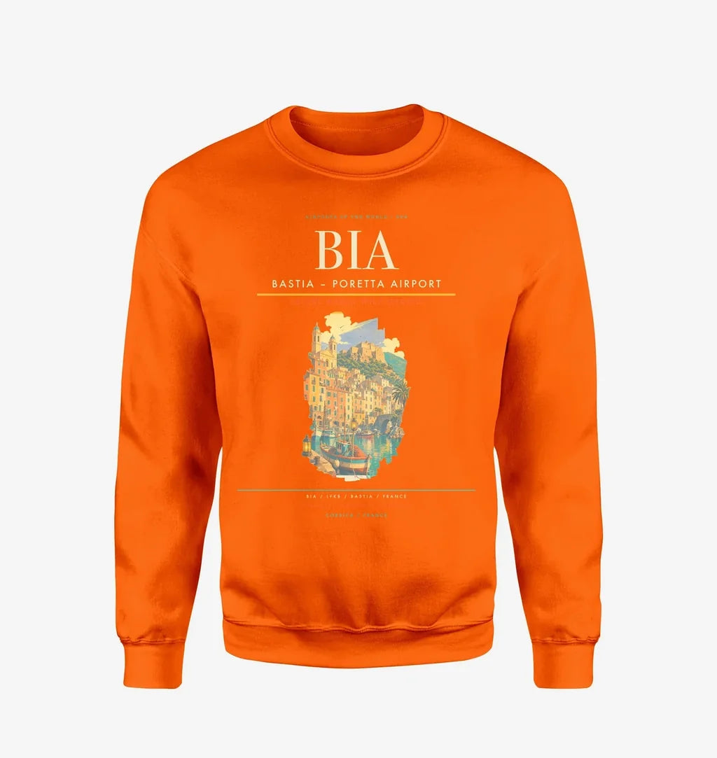 Bastia – Poretta Airport BIA Sweatshirt - Orange