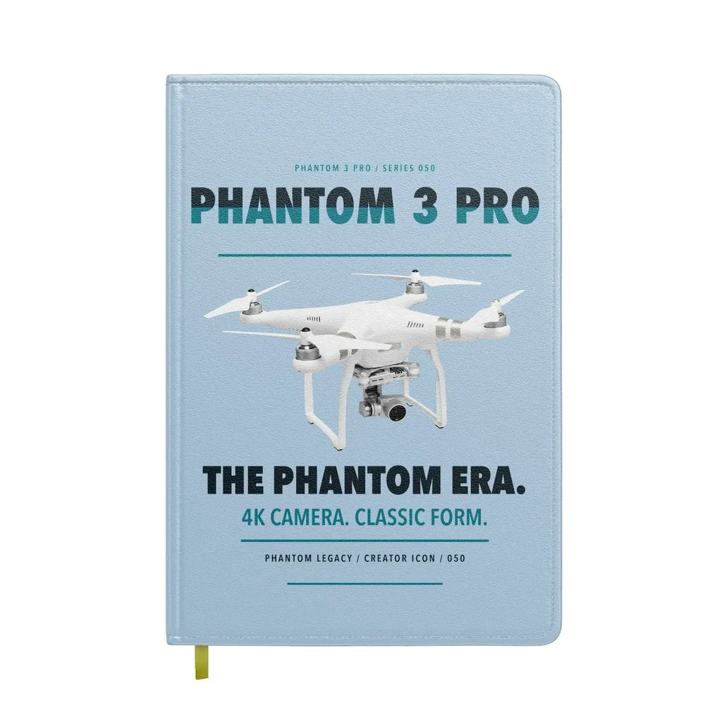 DJI Phantom 3 Professional design on light blue notebook