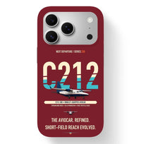 Thumbnail for CASA C-212-300 Aviocar Case design on dark red iphone case