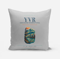 Thumbnail for Vancouver International Airport (YVR) design on light gray pillow