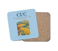 Thumbnail for Camilo Daza International Airport (CUC) design on light blue 1 piece coaster