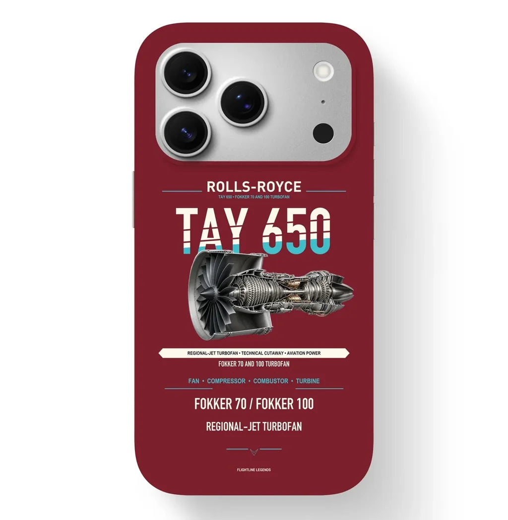 TAY 650 Case design on dark red iphone case