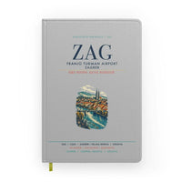 Thumbnail for Franjo Tuđman Airport Zagreb (ZAG) design on light gray notebook